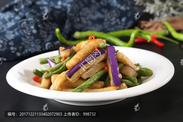 豆王炒茄子