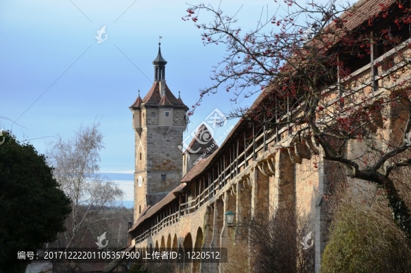 stadtmauer,rothenburg塔