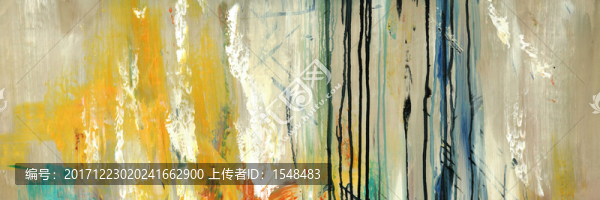 流彩抽象床頭畫