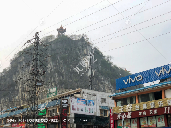 賀州,靈峰公園的涼亭