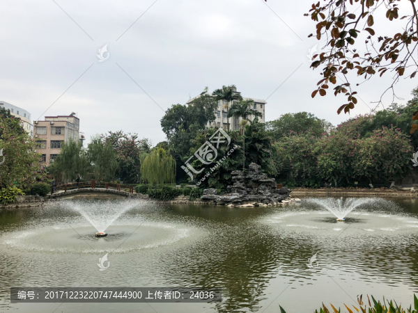 欽州中山公園,噴泉景觀