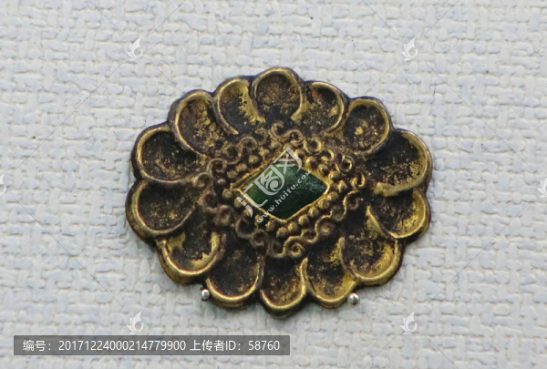 花瓣形金飾,西夏