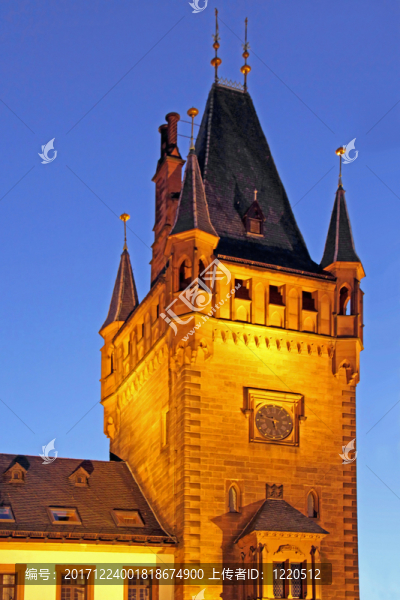 在weinheim的rathausturm