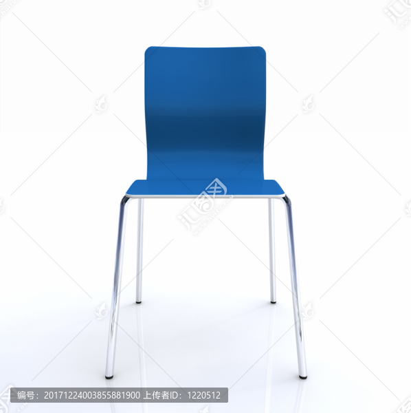 訪客椅子,-,藍色銀色