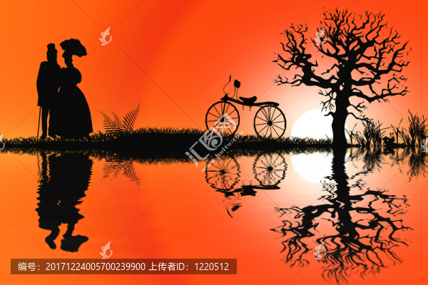 日落和自行車，懷舊