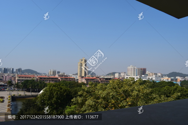 黃江人民公園塔樓的遠(yuǎn)方攝影