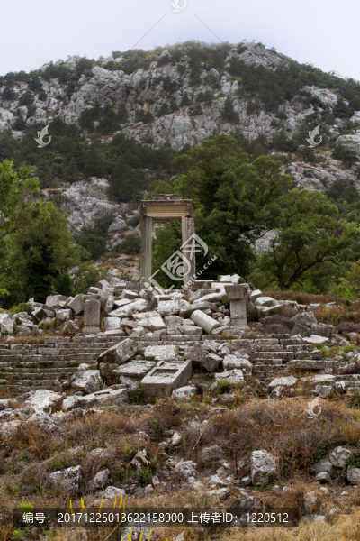 在alanya,,-,土耳其附近安裝termessos