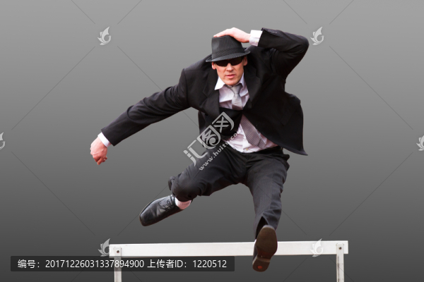 商人跳過障礙