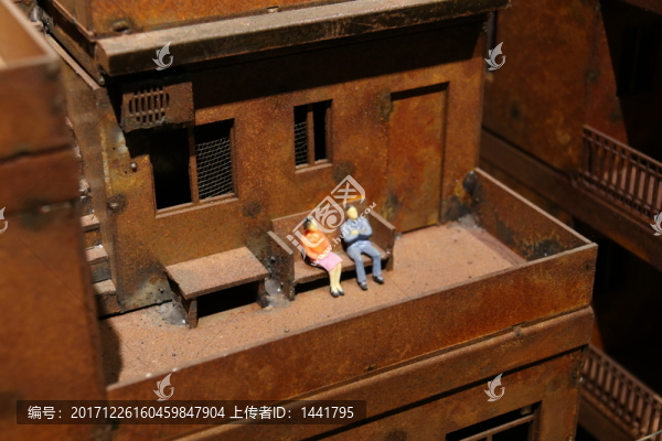 城中村天臺(tái)的情侶,模擬動(dòng)畫