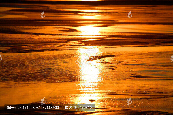 冰河,夕陽(yáng),傍晚,陽(yáng)光,暖色