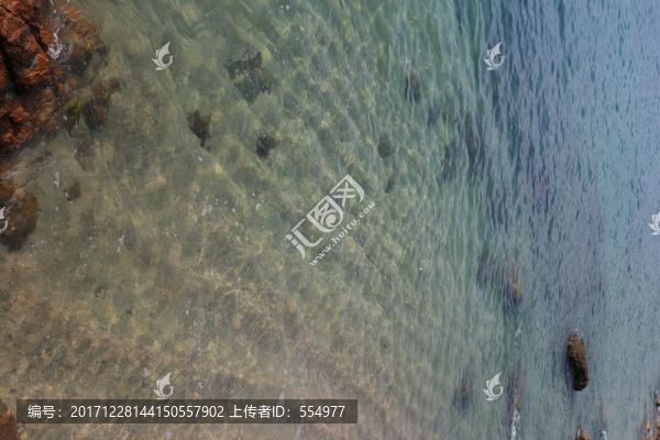 清澈的海水,海灘