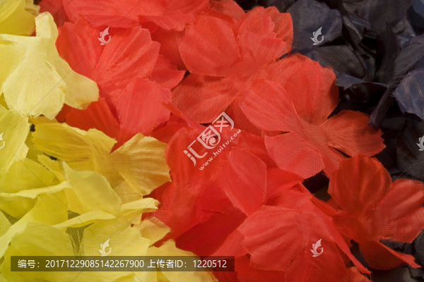 織物花回來