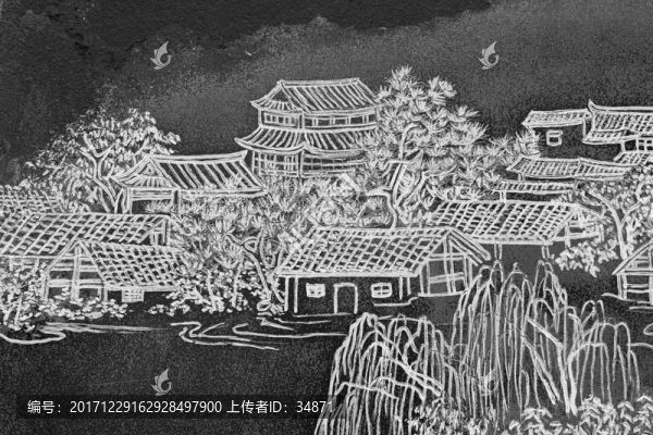 老成都浮雕