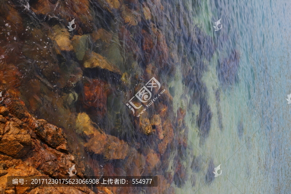 海灘,海水,礁石