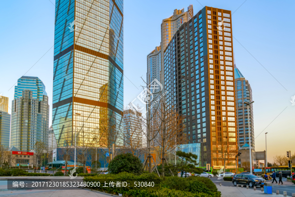 青島城市廣場和建筑景觀