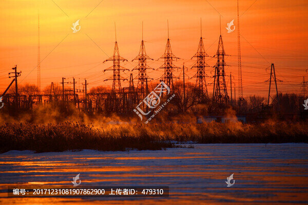 電塔,高壓線