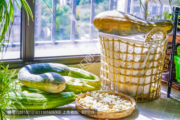 豐收,田園風,藤筐,田園生