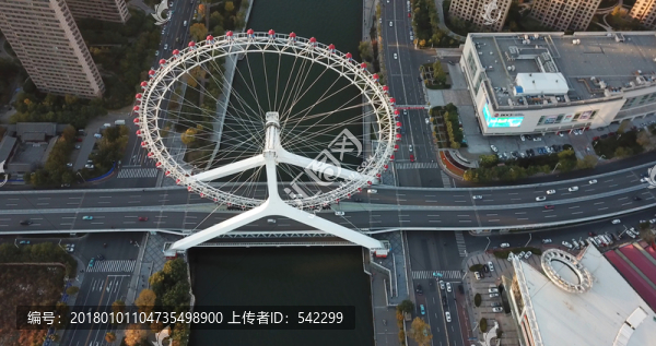 海河與摩天輪