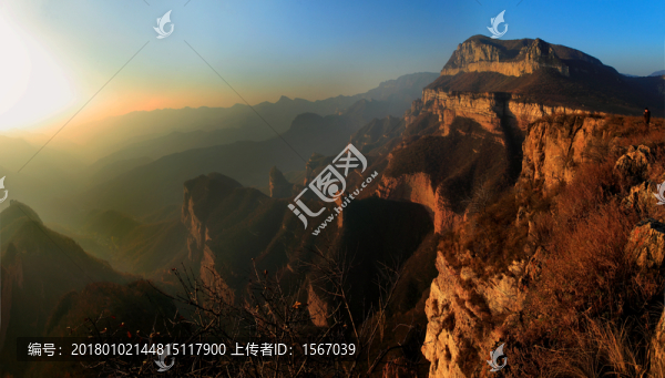 深秋鶴度嶺