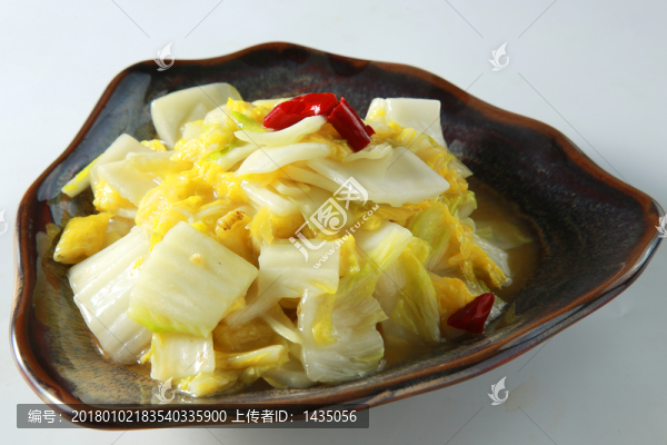 酸辣娃娃菜