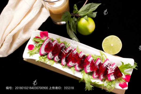 火龍果沙拉,美食
