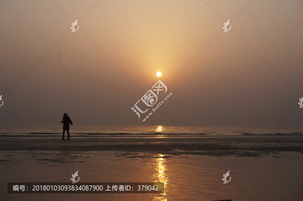 大海日出