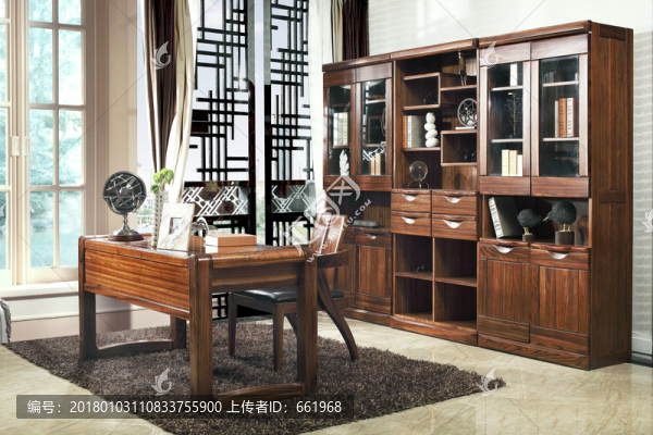 書房,書桌,書柜,北歐風格