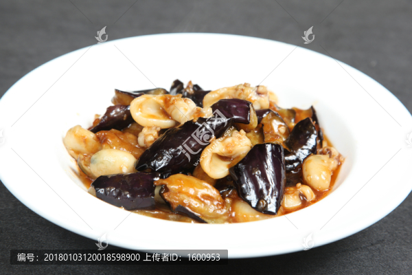 筆管魚(yú)燒茄子