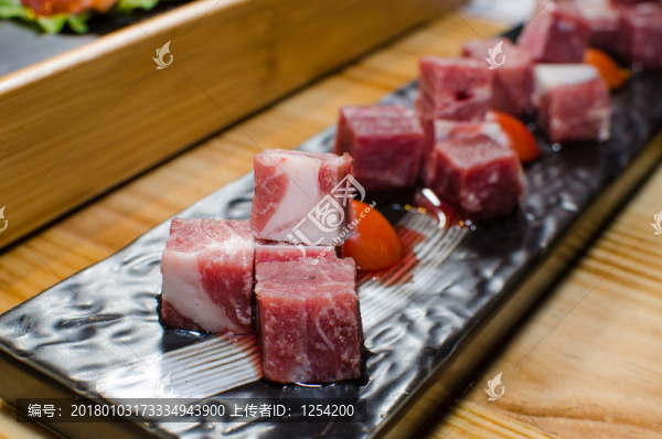 雪花牛肉粒