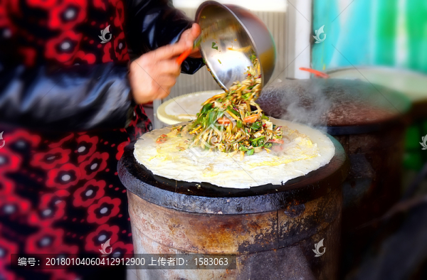 棗莊菜煎餅制作之三,配菜