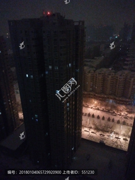 西安,雪景,北郊,泰和