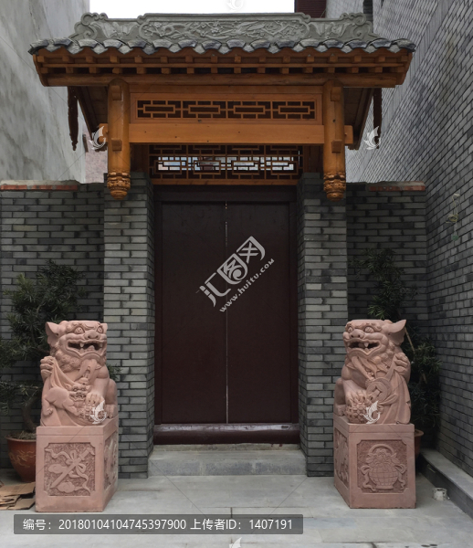中式大門
