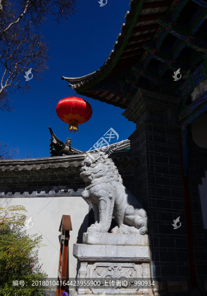 麗江古城,石獅子