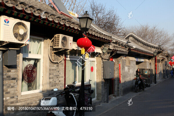 北京胡同,老北京,青磚建筑