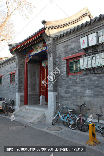 北京胡同,老北京,青磚建筑