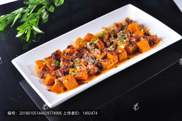 豉汁排骨蒸金瓜