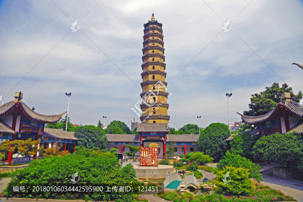 許昌塔,古鎮(zhèn),文峰塔,仿古建筑