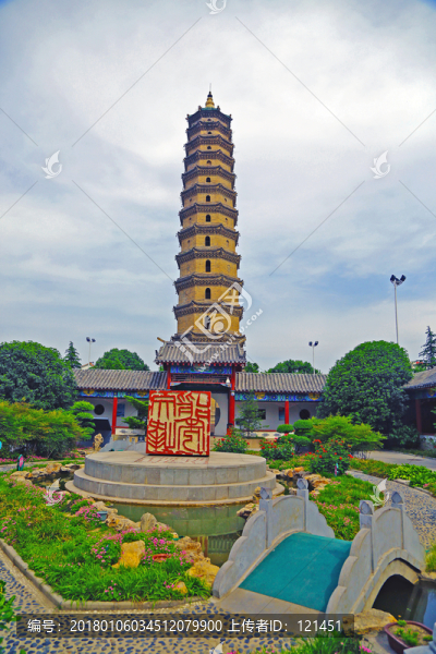 許昌塔,古鎮(zhèn),文峰塔,仿古建筑