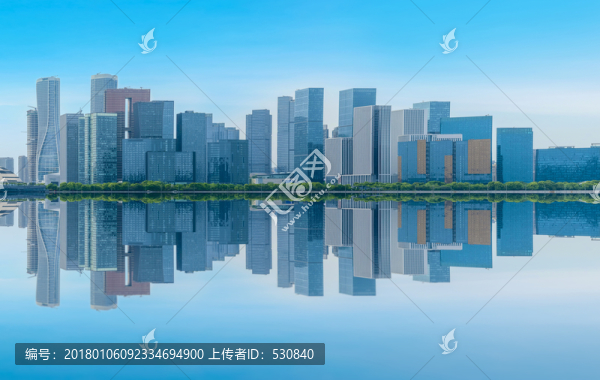 杭州地標(biāo)建筑錢江新城,大畫幅