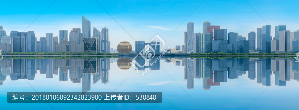 杭州地標(biāo)錢江新城,全景大畫幅