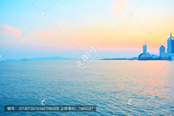 青島棧橋海岸線