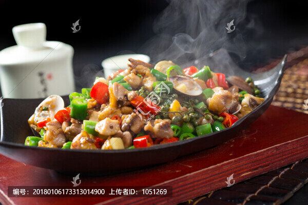 鮮椒文蛤雞