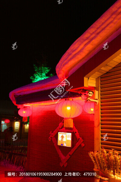 雪鄉(xiāng),夜景