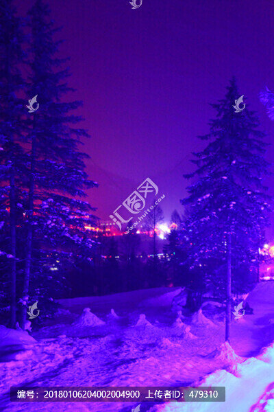 雪鄉(xiāng),夜景,燈光,亮化