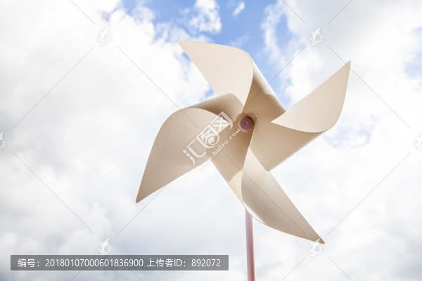 風(fēng)車,白色,天空,白云