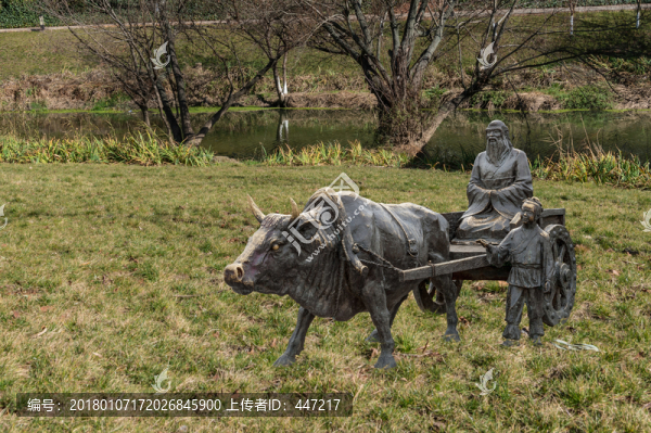 老子游學(xué)列國雕塑