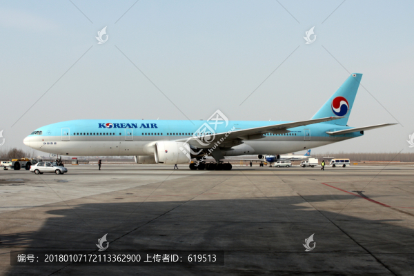 國(guó)際航班,大飛機(jī),大韓航空
