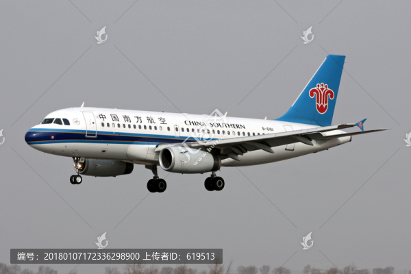民航,飛機,降落,中國南方航空