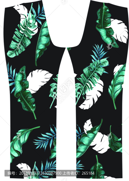 服裝印花熱帶花