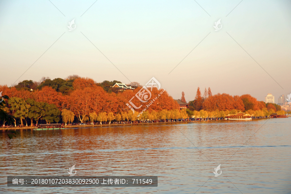 西湖冬景